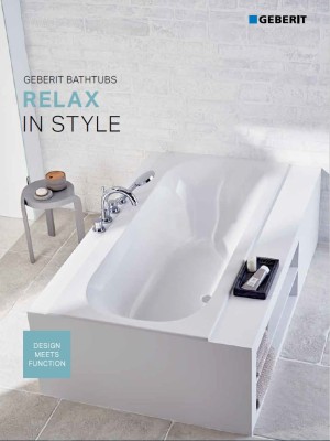 Relax in style. Geberit bathtubs