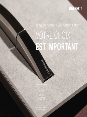 Votre choix est important. Plaques de déclenchement Geberit