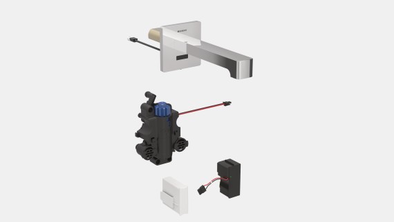 Geberit Brenta wall-mounted tap with self-sustaining power supply