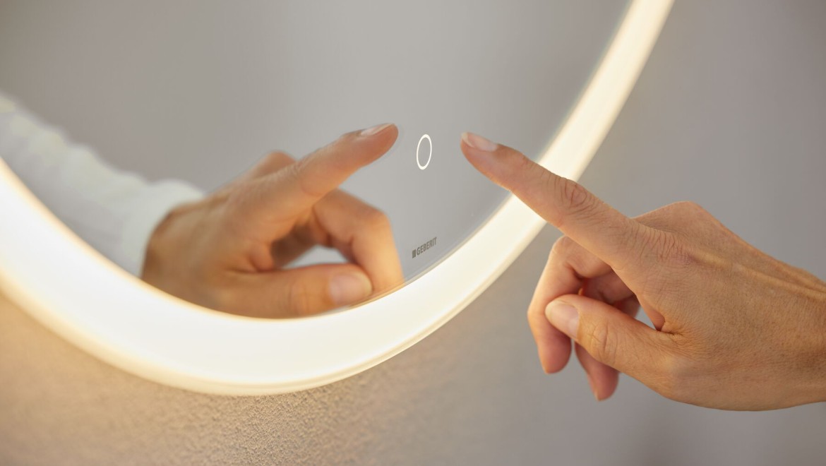 Option Round mirror with sensor switch