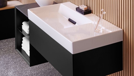 Geberit ONE washbasin with high-quality ceramic surface