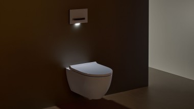 Geberit Sigma50 actuator plate, square, with orientation light