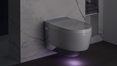 Geberit AquaClean Mera Comfort in chrome with Sigma