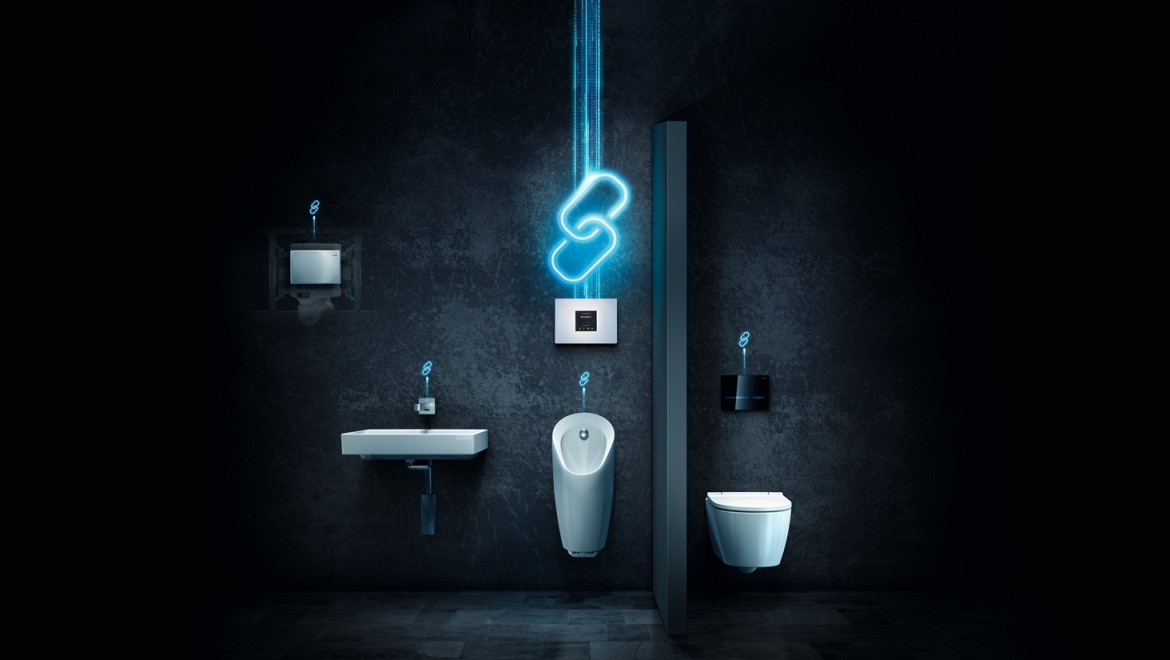 Networking of Geberit sanitary appliances with Geberit Connect