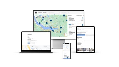 Geberit locator on different devices