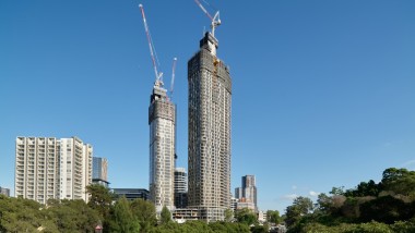 The two 180 George Towers herald the densification of the Sydney conurbation (© Michael Curwood & Adam Powell)