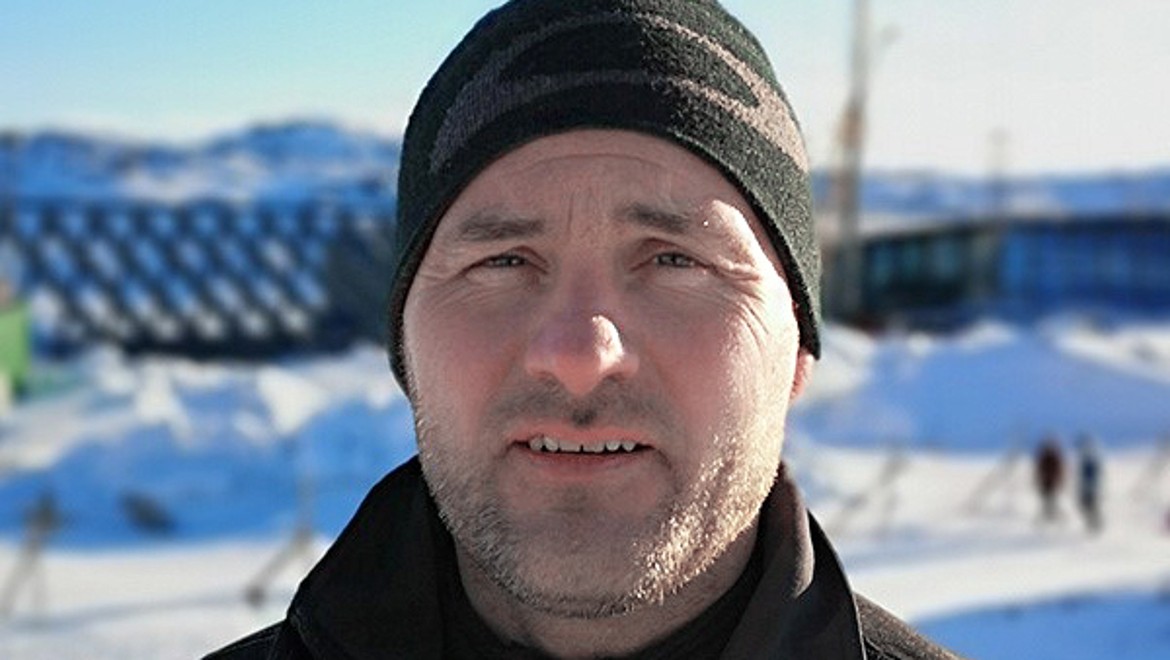 Jesper Bredahl, co-owner of the plumbing and electrical company VVS og El Firmaet A/S in Ilulissat (© Adam Mørk)