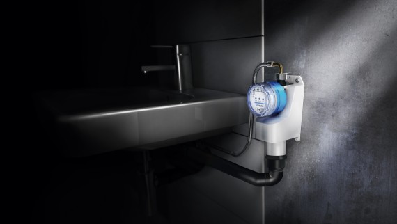 Geberit HS01 hygiene flush unit for a washbasin that is used infrequently (© Geberit) Geberit HS01 hygiene flush unit for a washbasin that is used infrequently (© Geberit)