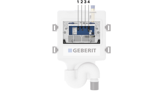 The Geberit HS30 hygiene flush unit (© Geberit)