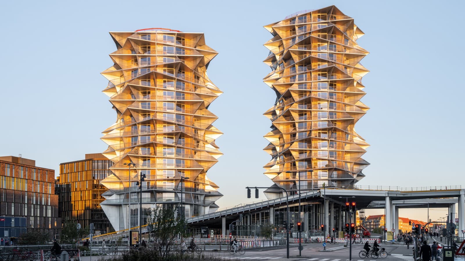 The Kaktus Towers offer space for 495 micro-apartments on an area of 26,100 square metres. (© Rasmus Hjortshøj) The Kaktus Towers offer space for 495 micro-apartments on an area of 26,100 square metres. (© Rasmus Hjortshøj)